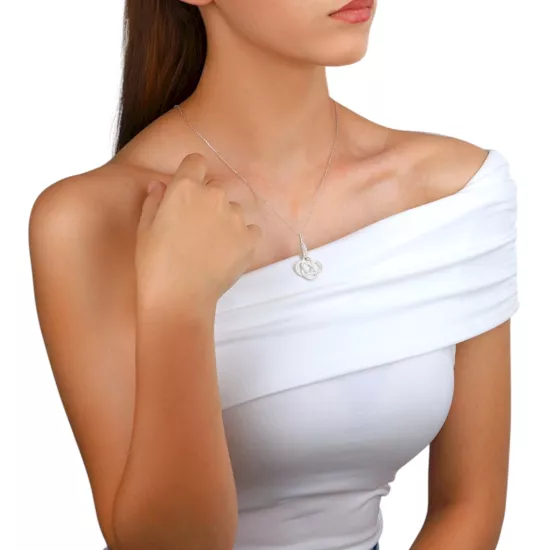 1000 Ayar Kazaziye Düğümlü Gümüş Kolye