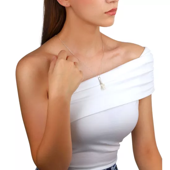 Kazaziye Kelt Düğümü Gümüş Kolye