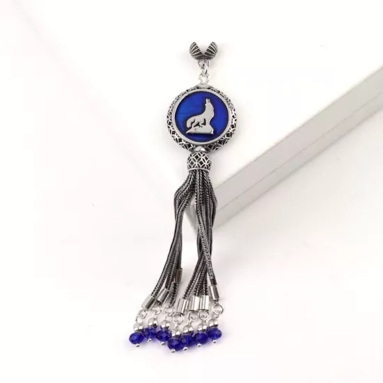 925 Ayar Bozkurt Lacivert Tespih Püskülü