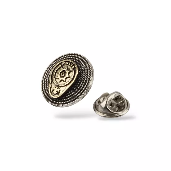 925 Ayar Telkari Polis Gümüş Rozet