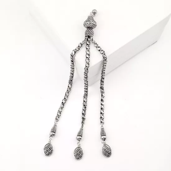 925 Ayar Arpa Model Tespih Püskülü