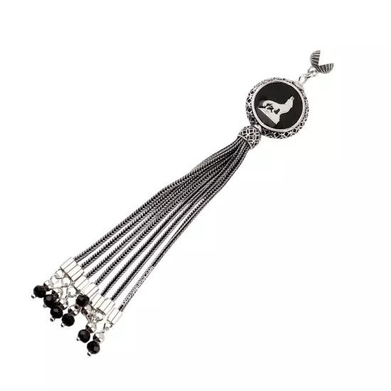 925 Ayar Bozkurt Tespih Püskülü