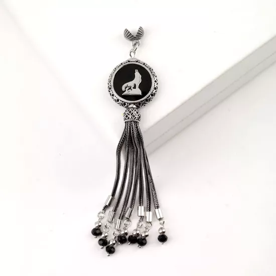 925 Ayar Bozkurt Tespih Püskülü