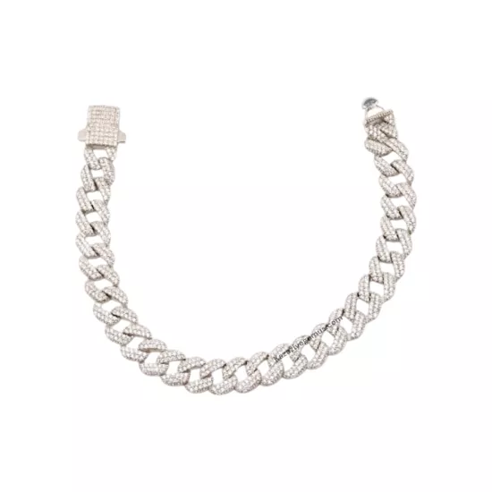 925 Ayar Beyaz Taşlı Gurmet Bileklik