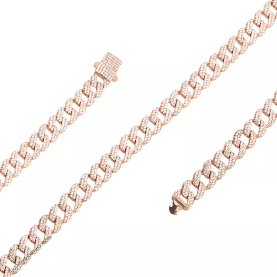 925 Ayar Rose Beyaz Taşlı Gurmet Bileklik