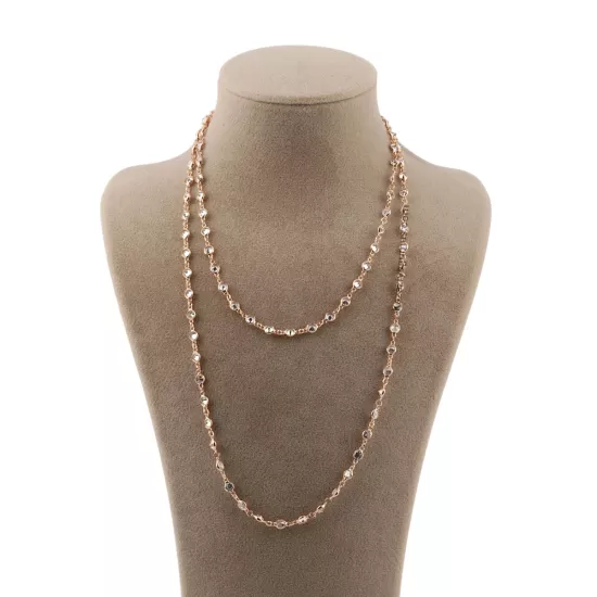 925 Ayar Sıra Taşlı Kadın Zincir Kolye