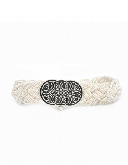 Mardin Straw Black and White Bracelet