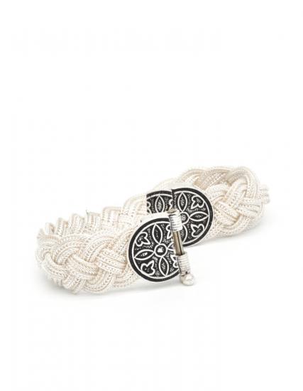 Mardin Straw Black and White Bracelet