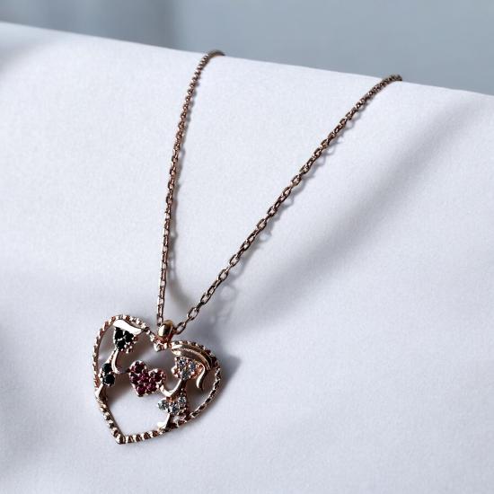 925 Ayar Sevgililer Gümüş Kolye