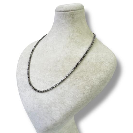 925 sterling 3mm King Men’s Silver Chain