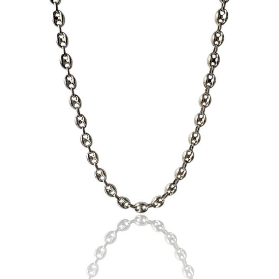 925 Sterling 8mm Sailor Chain Silver Necklace
