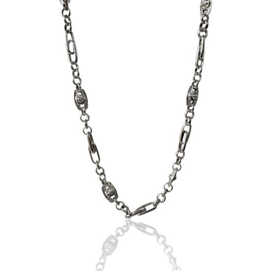 925 Sterling Silver Lion Chain Necklace for Men