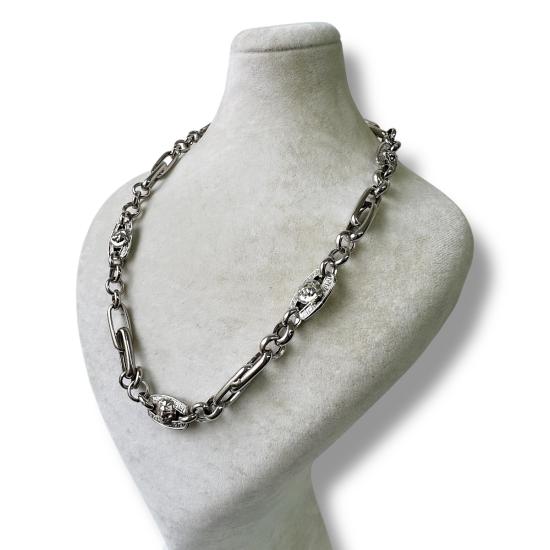 925 Sterling Silver Lion Chain Necklace for Men