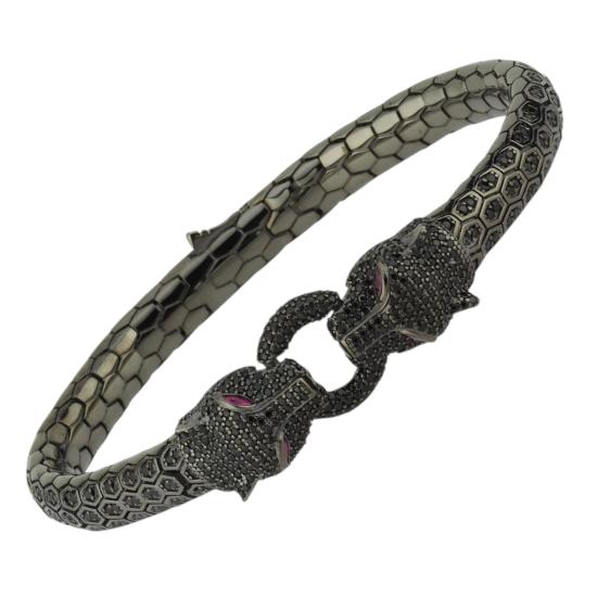 Snake Serisi Unisex Vip Koleksiyon Gümüş Bileklik