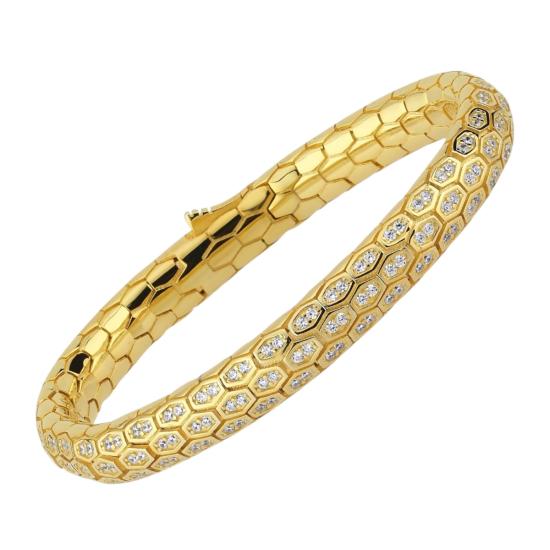 925 Silver Zircon Vip Handcuff Bracelet Model