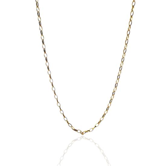 925 Sterling 2mm Women’s Gold Plated Silver Chain