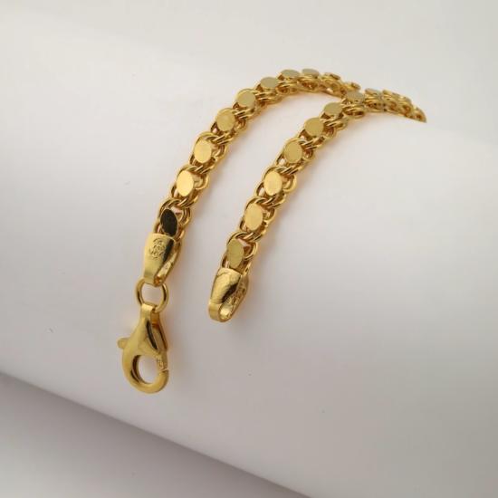 925 Sterling Barley Chain Men’s Silver Bracelet