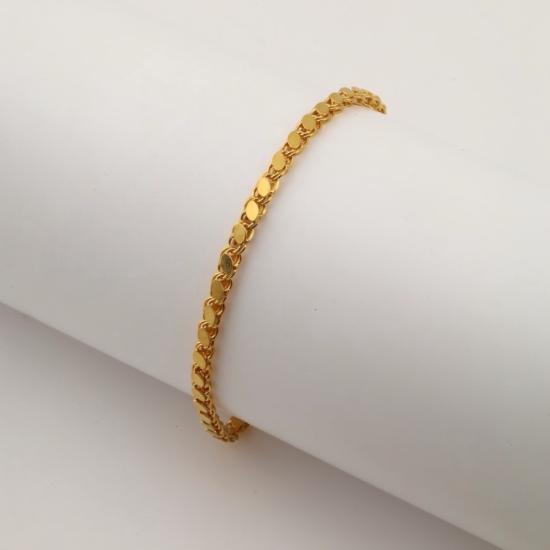 925 Sterling Barley Chain Men’s Silver Bracelet
