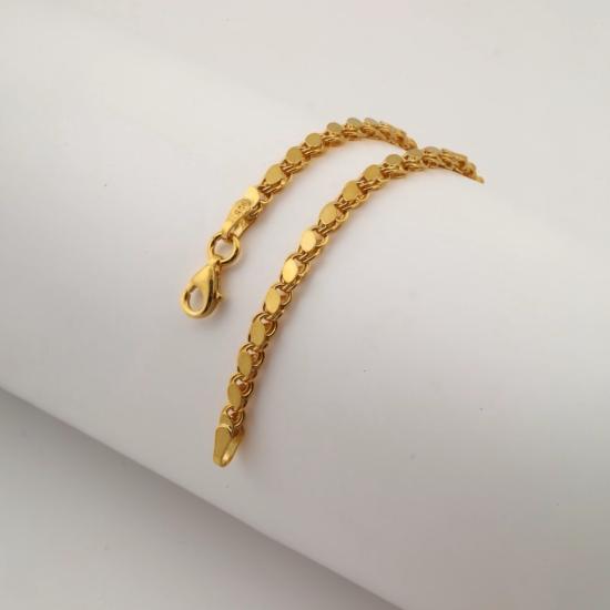 925 Sterling Barley Chain Men’s Silver Bracelet