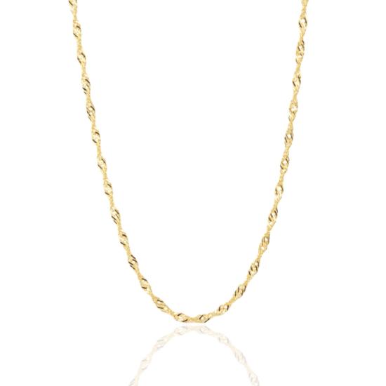 925 Carat Gold Plated Singapore Silver Necklace