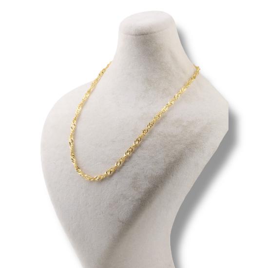 925 Carat Gold Plated Singapore Silver Necklace