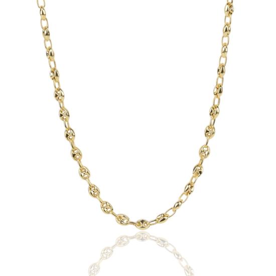 925 Carat Gold Plated Sailor Silver Necklace