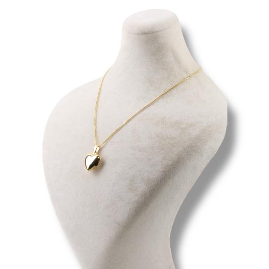 925 Carat Gold Plated Heart Silver Necklace