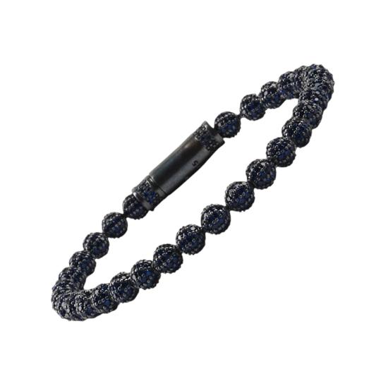 925 Ayar Lacivert Zirkon Taşlı Unisex Bileklik