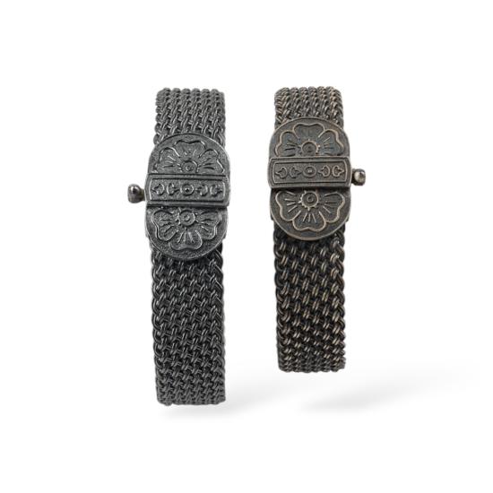 Mardin Wicker Silver Unisex Lucky Bracelet