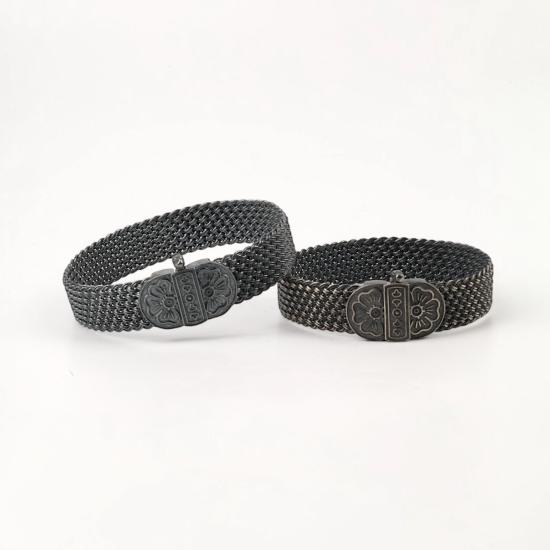 Mardin Wicker Silver Unisex Lucky Bracelet