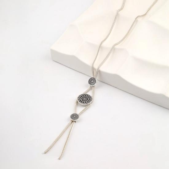 925 Sterling Mardin Straw Necklace with Motif