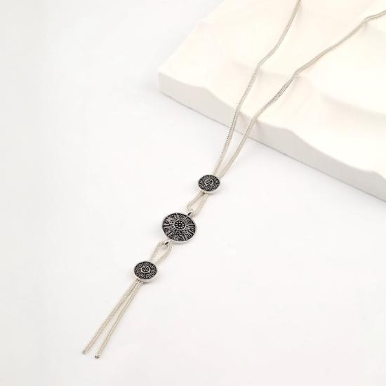 925 Sterling Mardin Straw Necklace with Motif