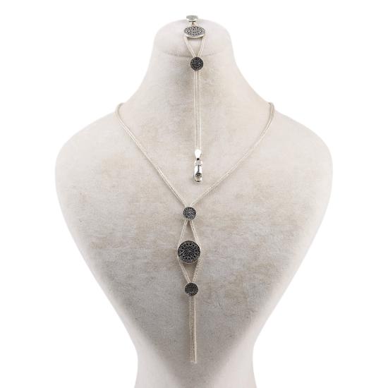 925 Carat Motif Mardin Wicker Silver Set