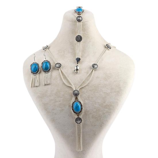 925 Carat Motif Mardin Wicker Silver Set