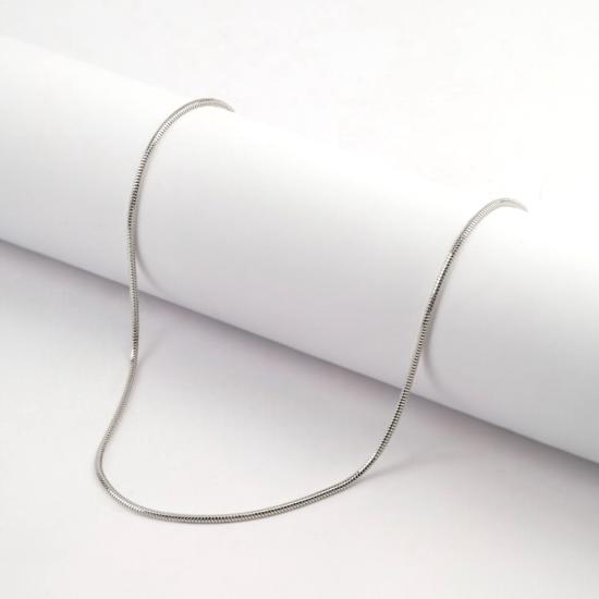 925 Sterling Silver Herringbone Chain Necklace