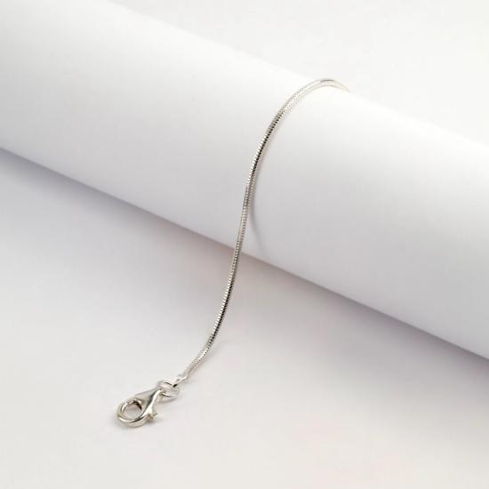 925 Sterling Silver Herringbone Chain Necklace