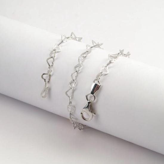 925 Sterling Silver Herringbone Chain Necklace