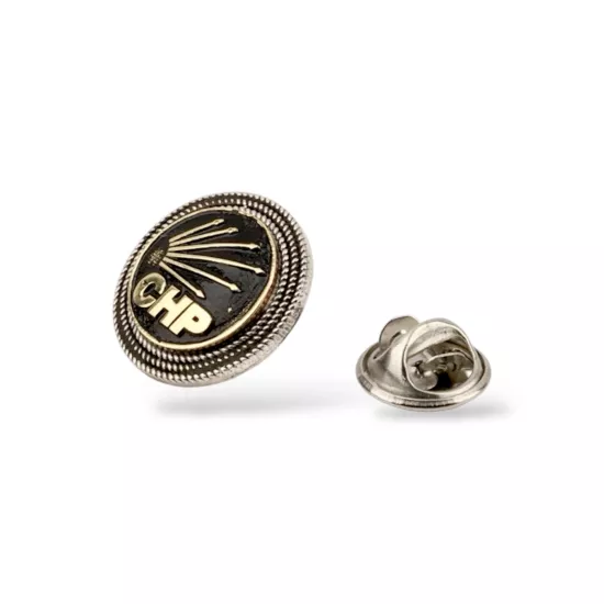 925 Ayar Telkari CHP Gümüş Rozet