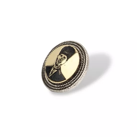 925 Ayar Telkari Mustafa Kemal Atatürk Gümüş Rozet