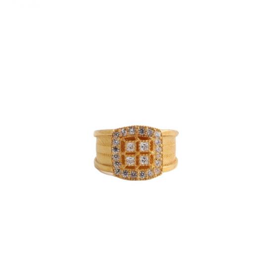 Mesh Zircon Ring