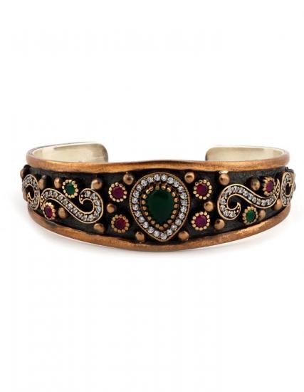 Ottoman Design Emerald Bracelet