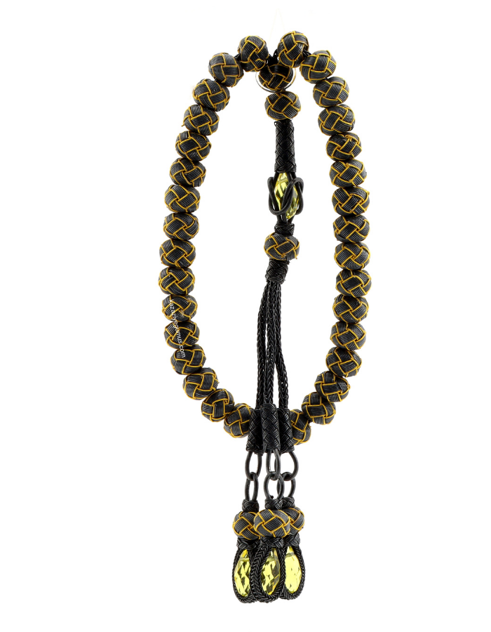 Oxidized Kazaziye Silver Rosary