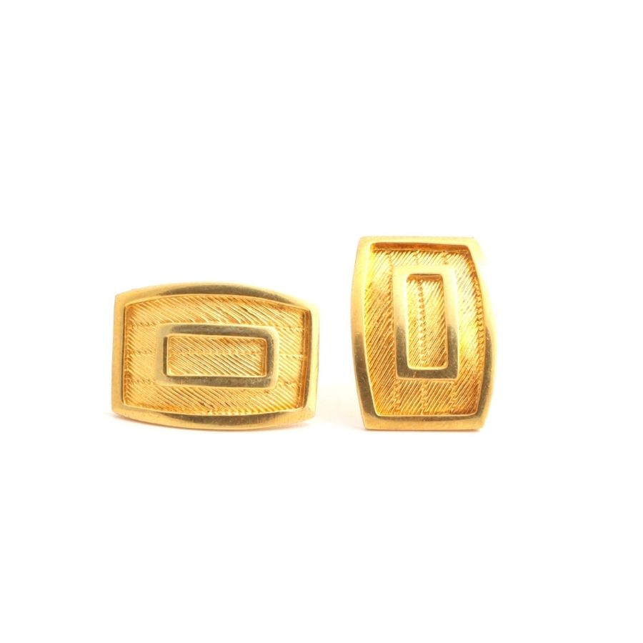Patterned Trabzon Straw Silver Earrings