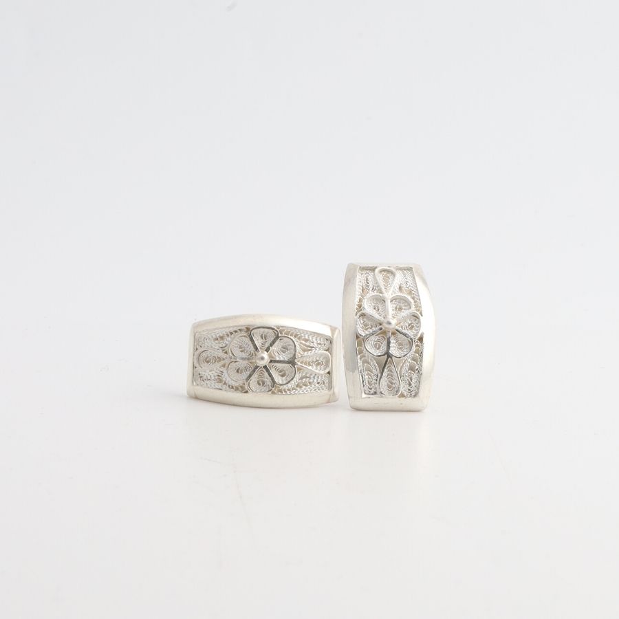 Filigree Engraving Women's Trabzon Hasırı Earrings