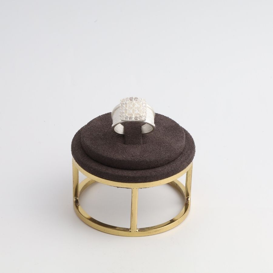 22K Gold Plated Trabzon Straw Zircon Ring