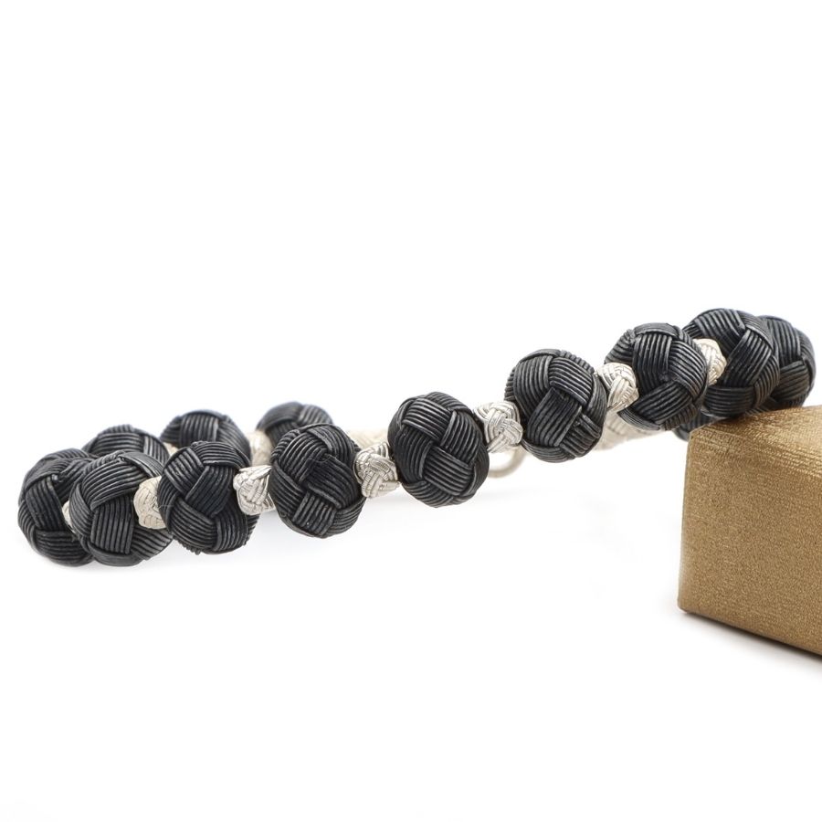 Black and White Bulk Kazaziye Bracelet