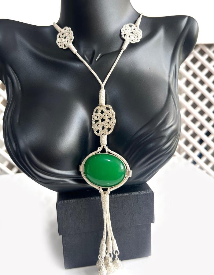 Kazaziye Green Stone Necklace