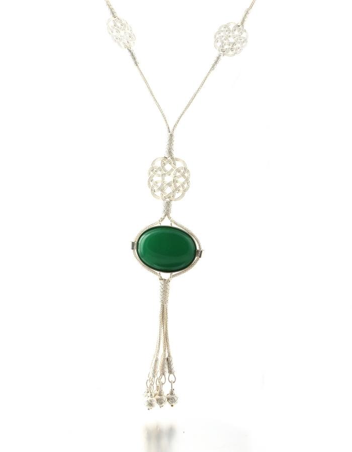 Kazaziye Green Stone Necklace