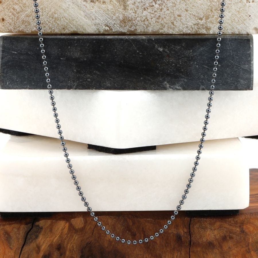 Ball Chain Silver Necklace