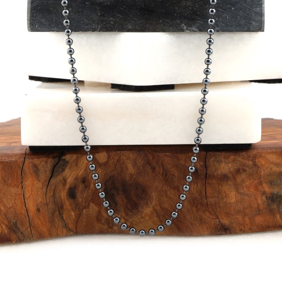 Ball Chain Silver Necklace
